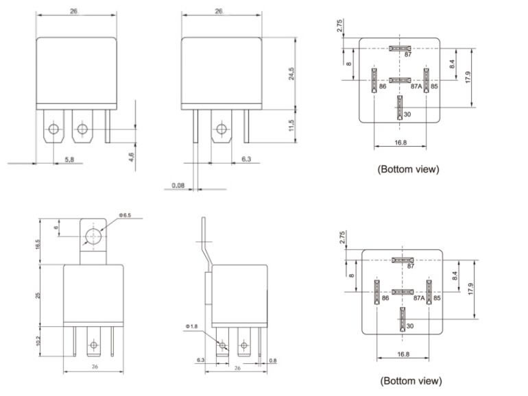 EXTERNAL DIMENSIONS